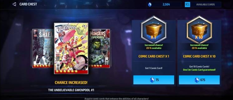 Marvel Future Fight Comic Cards: The Most Worth Stats Upgrading